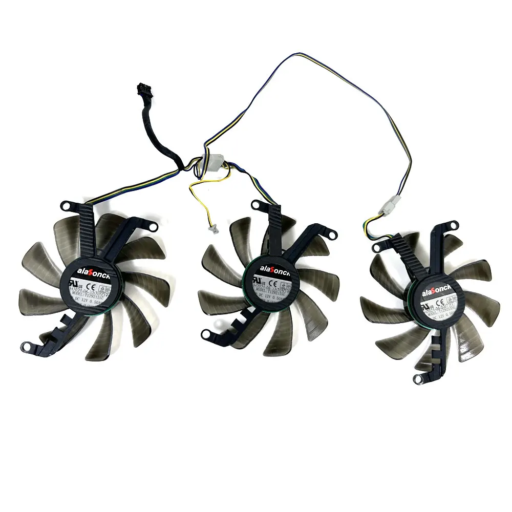 3PCS 85MM 4PIN T129215SU For LEADTEK WinFast RTX3070 3070ti 3080 3080ti HURRICANE Graphics Card Cooler Fan Cooling Fan