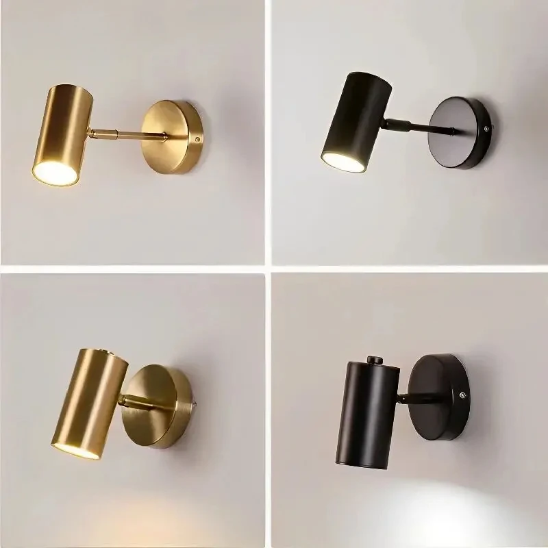 

Modern Decoration Adjustable Angle Led Wall Lamps Lighting Vintage Home Vanity Light Fixture Sconce Lamps Gold Metal Iron Light