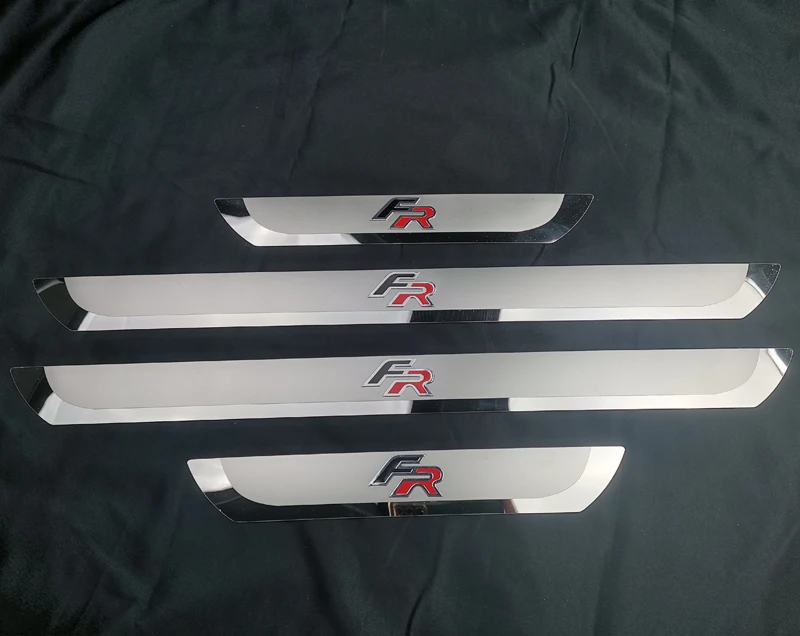 For SEAT LEON ARONA ATECA IBIZA FR Door Sill Scuff Plate Trim Cover Protect Car Assecories Styling