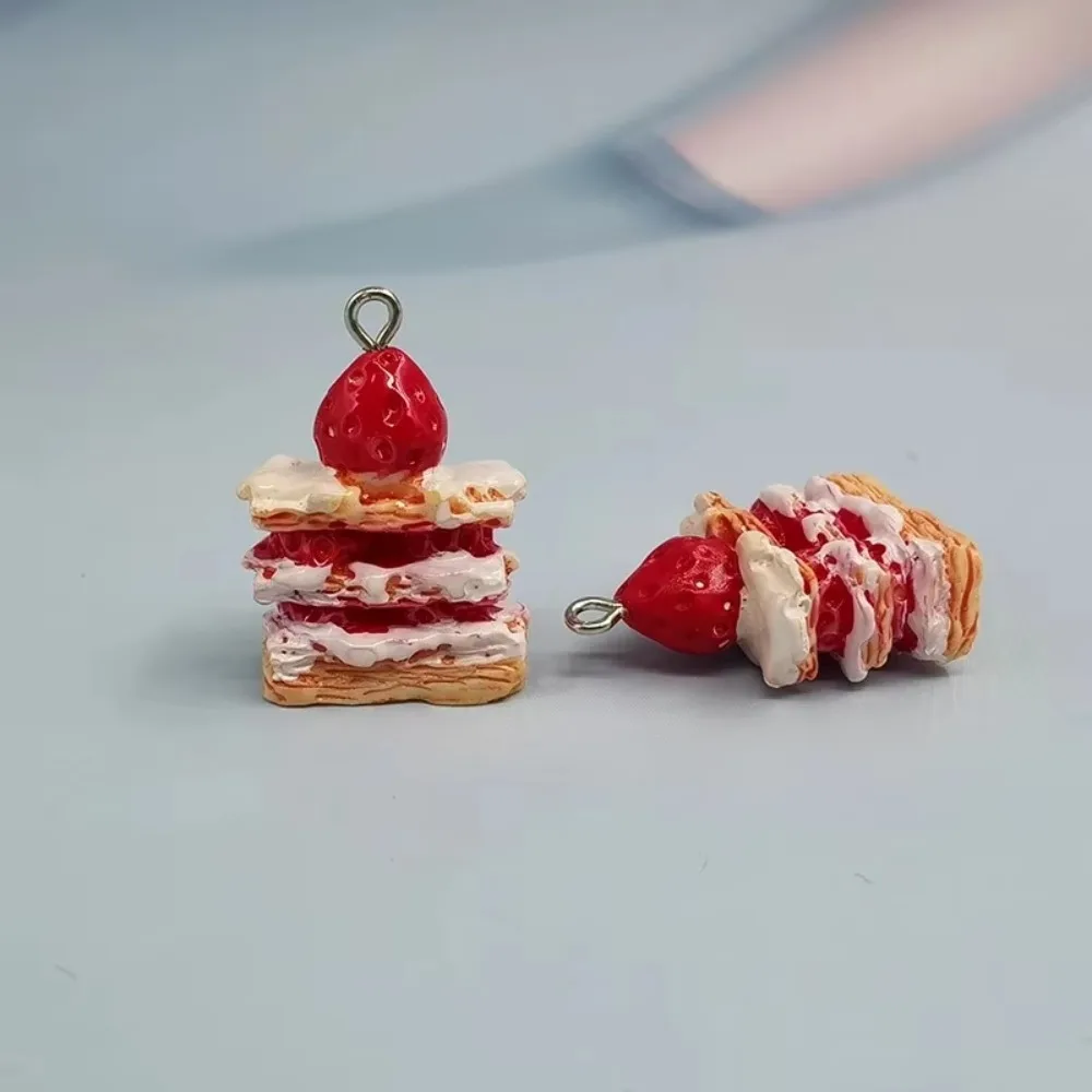 

10 шт., милые красные клубничные подвески из смолы для изготовления ювелирных изделий, плавающий кулон, ремесло, сделай сам, серьги, брелок