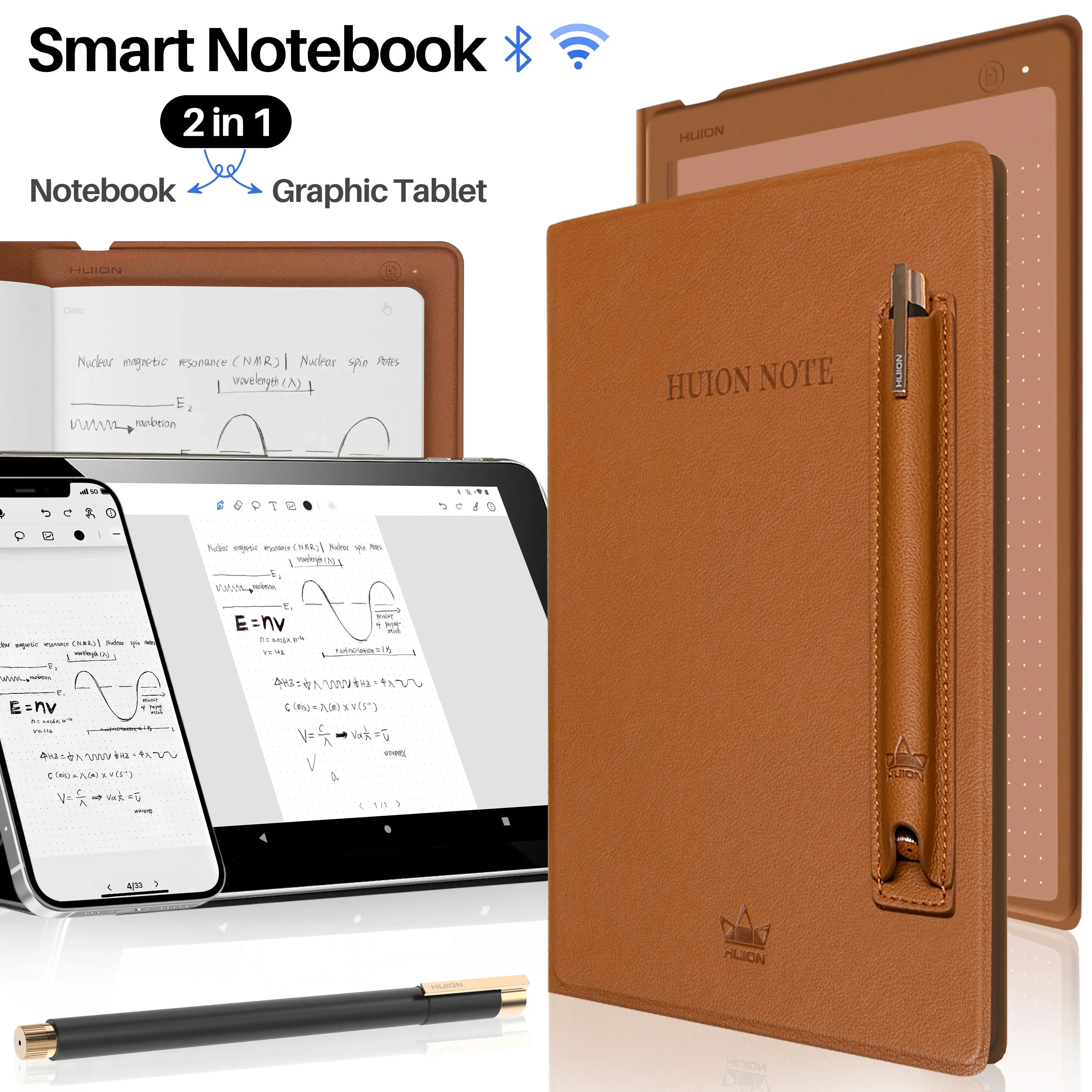 X10 Portable Business Recording Playback Drawing Wireless Connection Multi-function Digital Smart Notebook with Pen