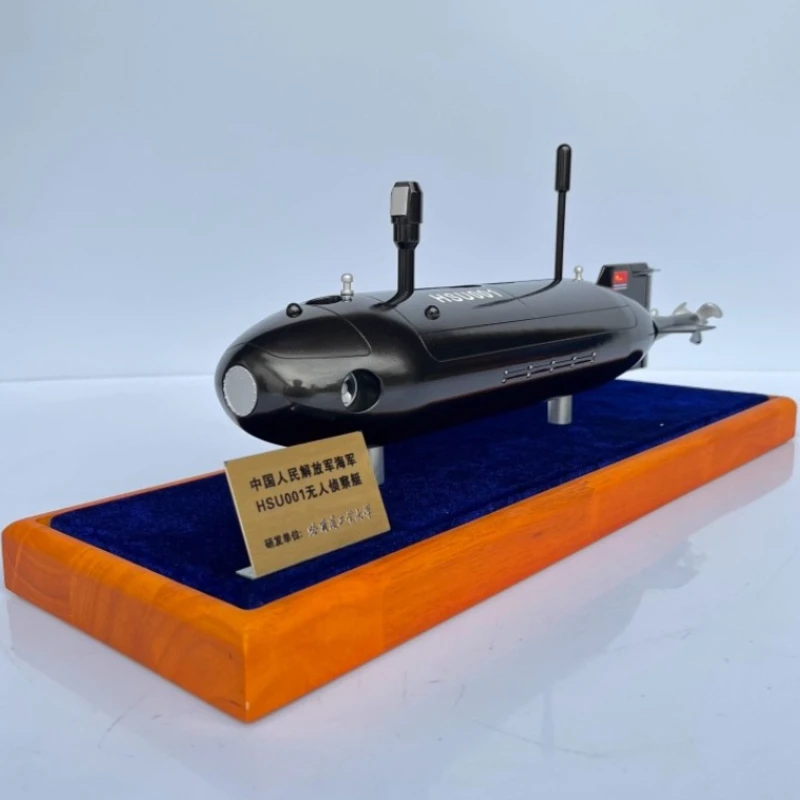 

Chinese Navy's New HSU001 Unmanned Reconnaissance Boat 1/12 Simulation Military Ship Model Finished Ship Gift Sailing Collection