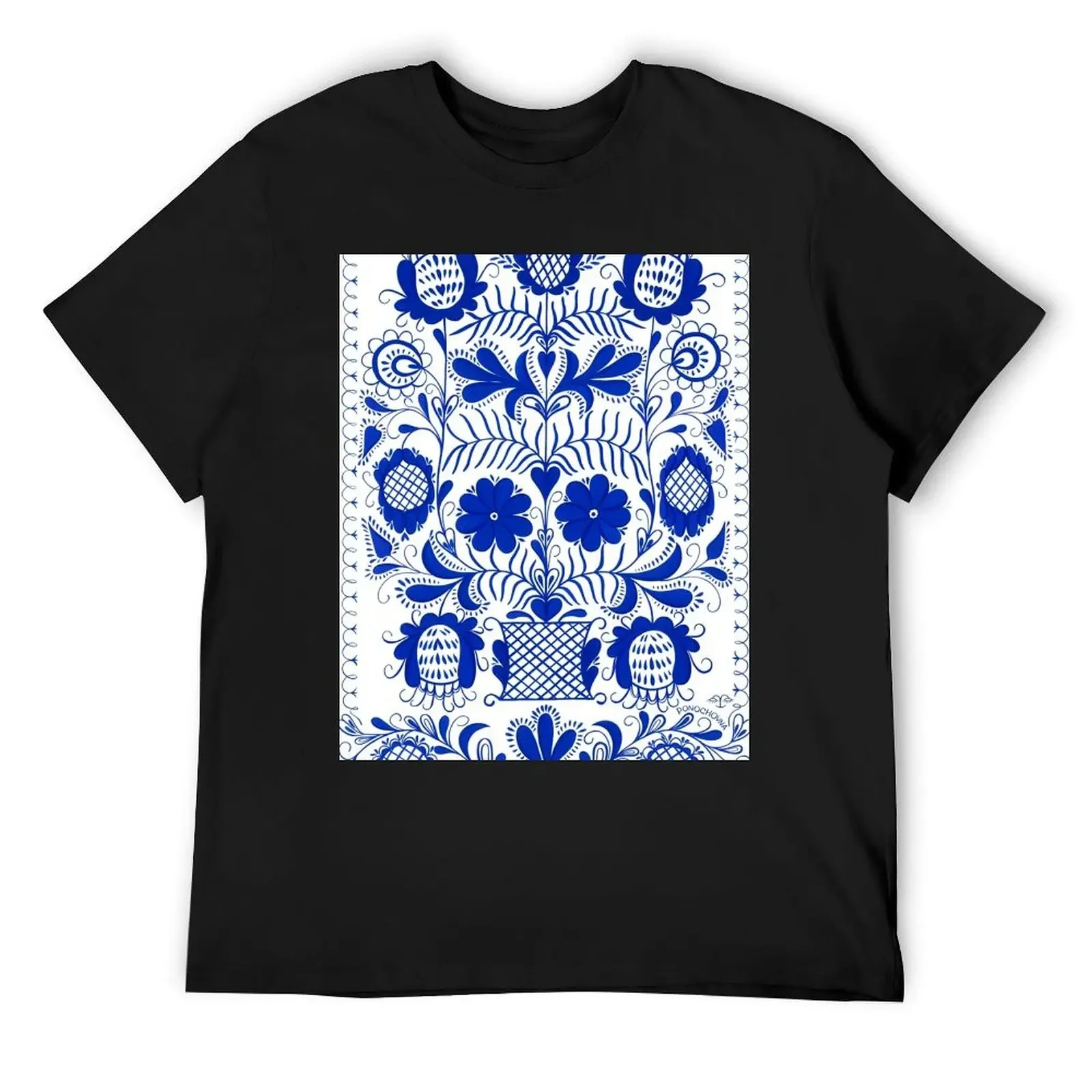 Cobalt Bluebells T-Shirt vintage t shirts aesthetic clothes tops plus sizes mens white t shirts