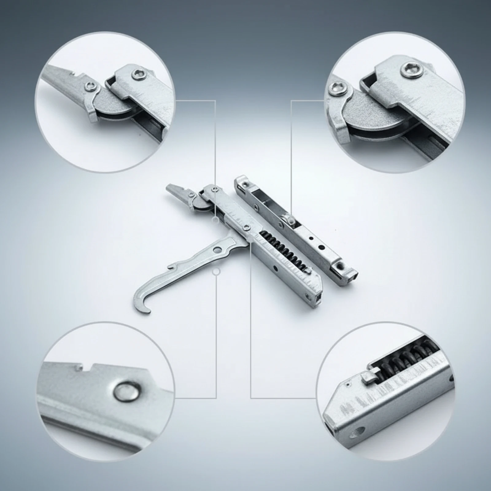 Commercial Oven Door Hinge Spring-Loaded Oven Door Hinge Assembly Appliance Part Heavy-Duty Stainless Steel