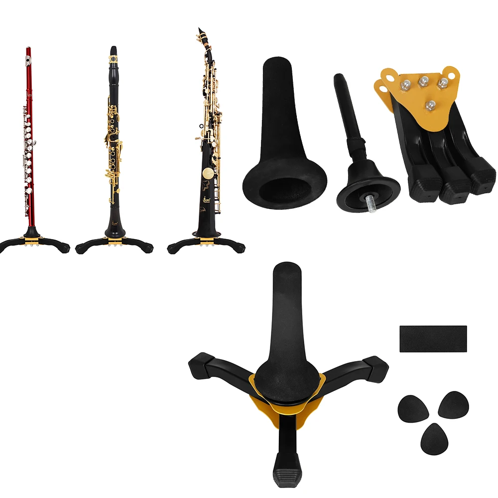 

Foldable Flute Clarinet Sax Stand Tripod Holder Stand Foldable Portable Soprano Saxophone Wind Instrument Accessories ﻿