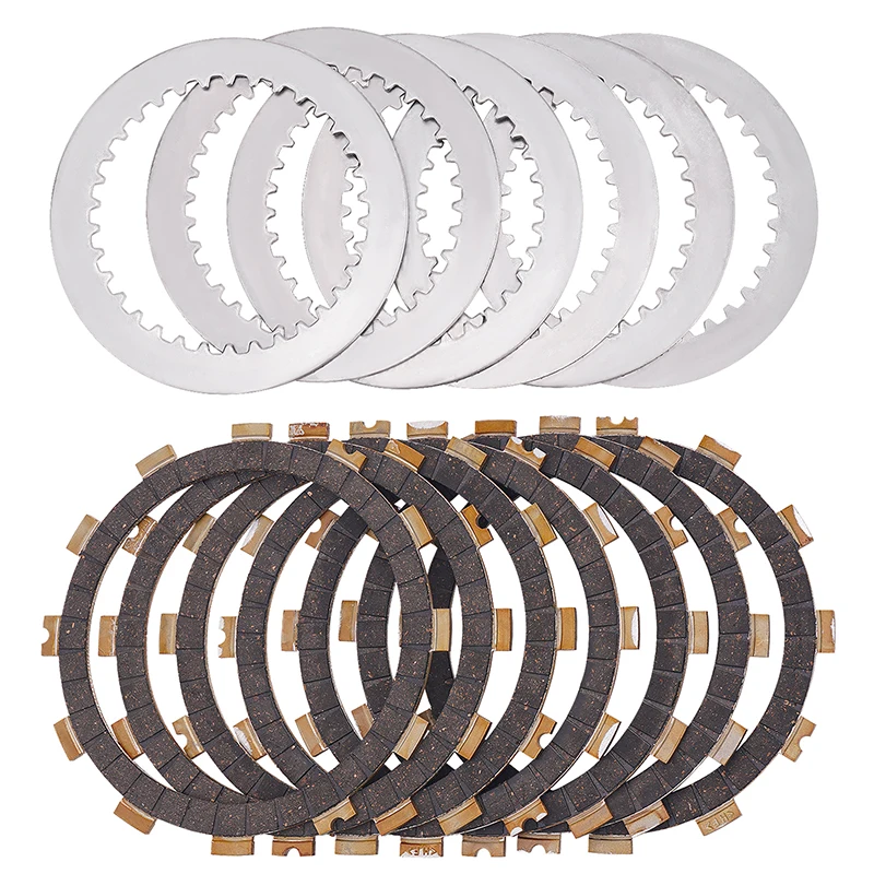 Road Passion Motorcycle Part Clutch Friction Plates & Steel Plate Kit For Kawasaki KX125 1997-2008 13088-1102*5 13088-1057*2