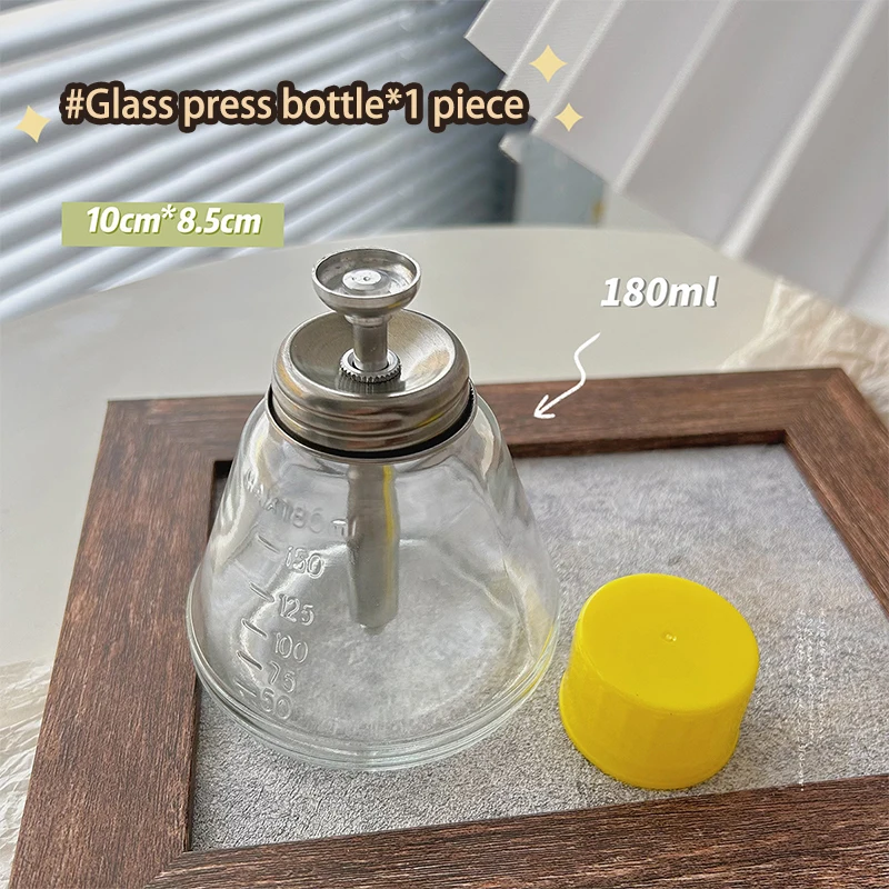 Z. 180ML Glass Nail Art Pump Dispenser Cleaner Bottle Liquid Alcohol Bottle Phone Screen Repair Remover Cleaner Bottle Dispenser