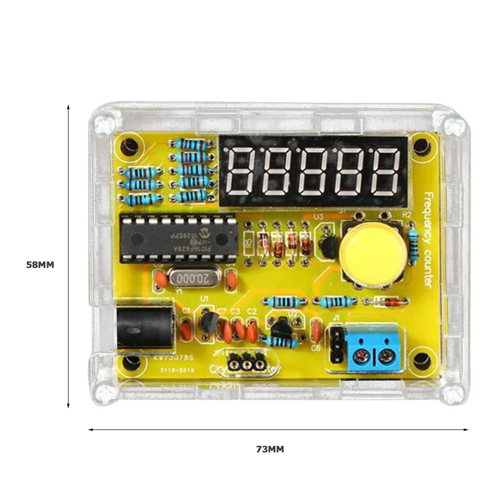 1Hz-50MHz Crystal Oscillator Frequency Counter Tester 5 Digits Display Digital Frequency Counter Module DIY Kits