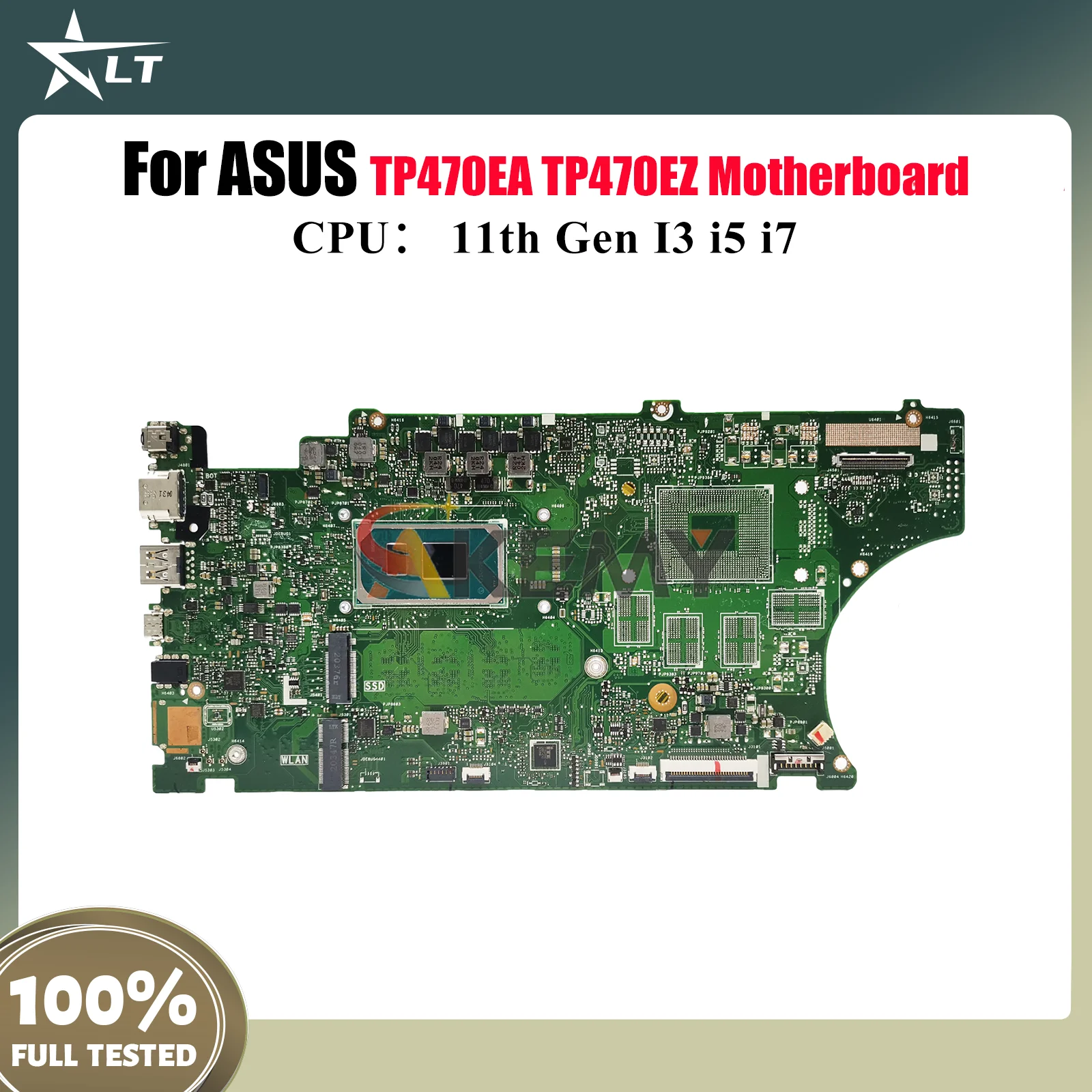 

TP470EA Laptop Motherboard For ASUS VivoBook Flip TP470EA TP470E TP470EZ Notebook Mainboard With 11th Gen I3 i5 i7 100% tests OK