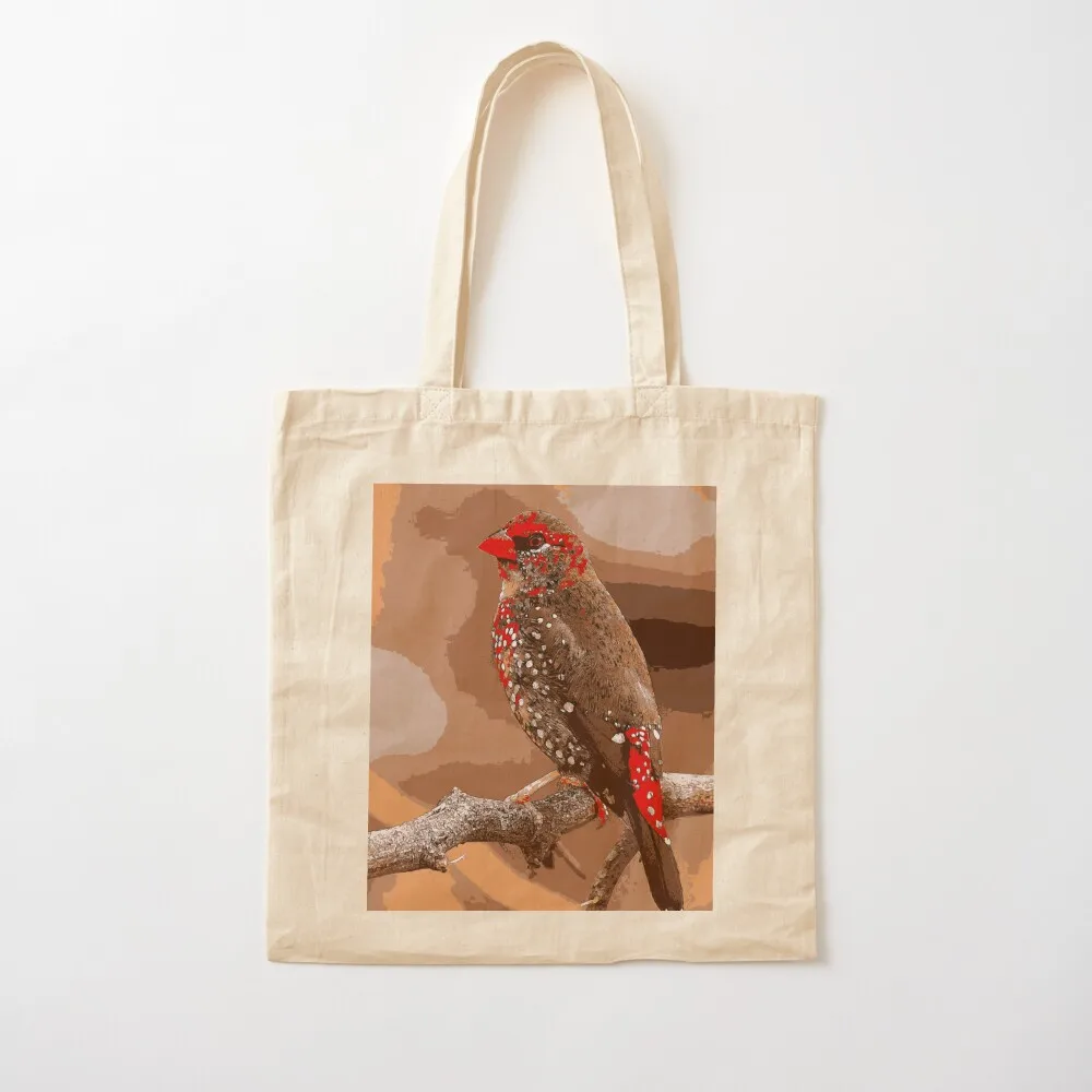 

Strawberry Finch Tote Bag eco pack Women bags tote bags men ecological bags Canvas Tote Bag