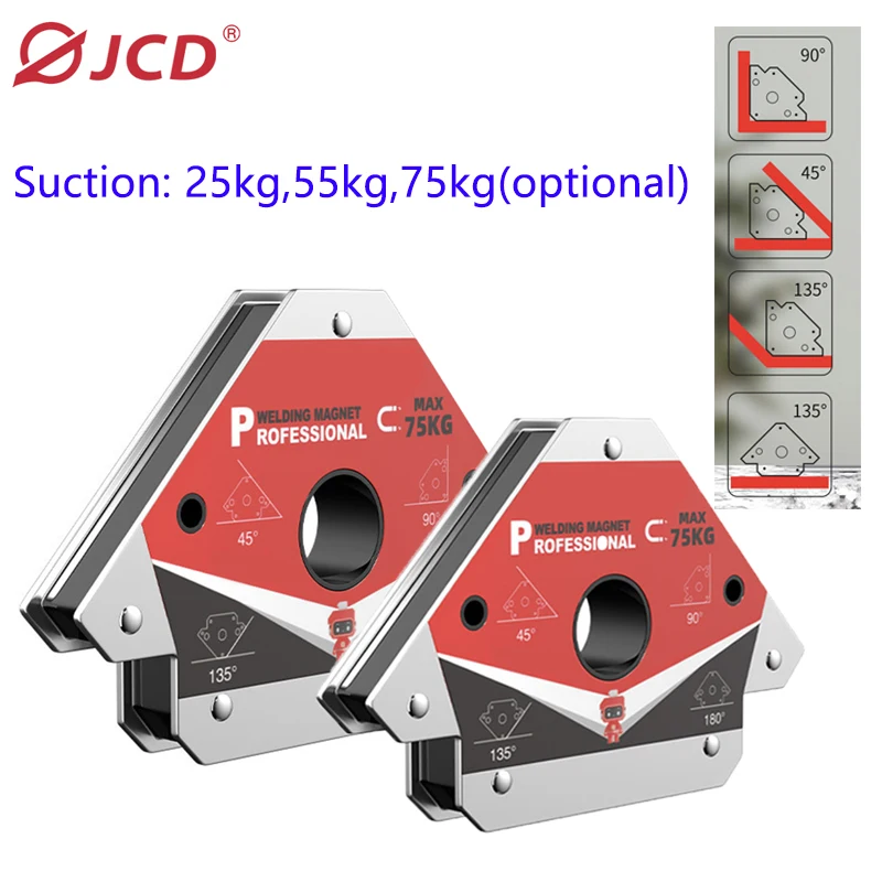 75KG Magnetic Welding Holders 45° 90° 135° Strong Magnetics Welding Positioner Holder Positioner Holding Auxiliary Locator Tools