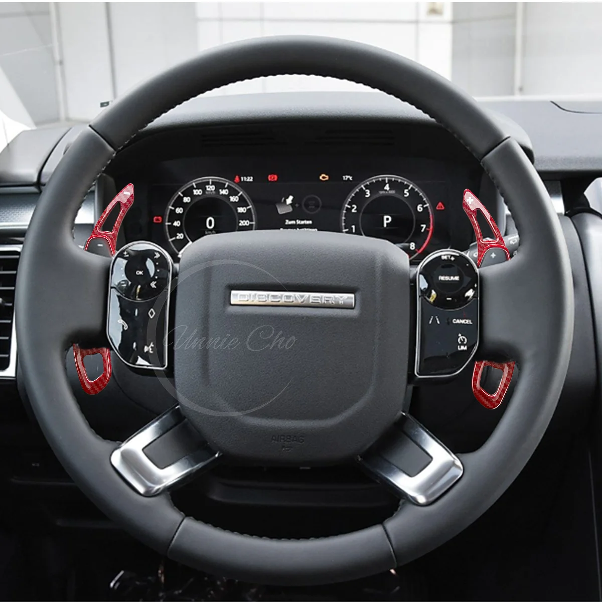 Paddle Shifter für Range Rover Sport Velar Evoque Zubehör Nachahmung Kohlefaser für Land Rover Discovery Lenkrad – Detail 5
