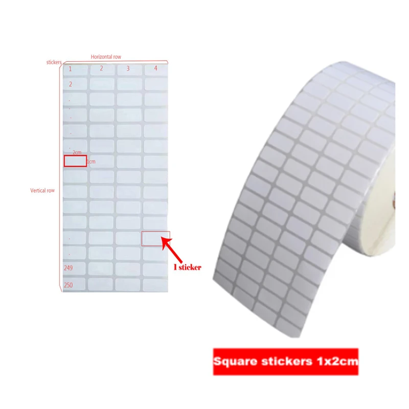 Diamond Painting Stickers200/500/1000/2000 Pcs Blank White Sticker Labels Small Paper Adhesive Label Stickers