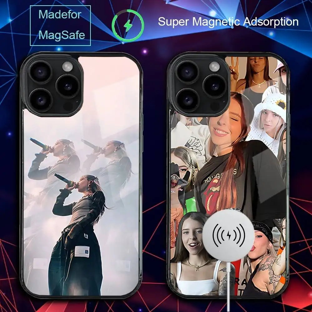 

Чехол для телефона Y-Young Singer M-Miko для iPhone 17,16,15,14,13,12,11, Pro, Max, Plus, Mini,SE4,E с магнитной беспроводной зарядкой Magsafe