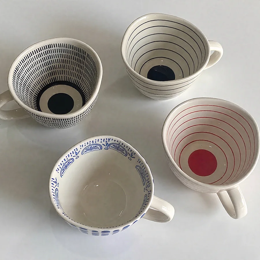 

Ceramic cup Coffee cup Water cup Mug Tea cup Cup Minimalist Nordic style For brewing tea With handle Engraving available Made-to