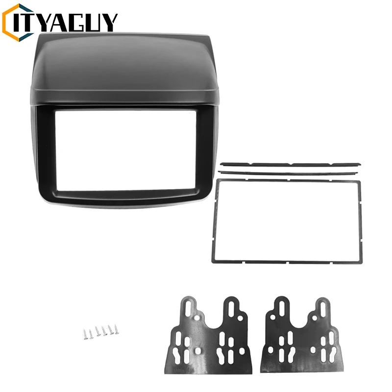 2 Din Car Radio Stereo Fascia Stereo Frame Panel Plate Mounting Dash Installation Bezel Trim For Mitsubishi Pajero Sport Triton