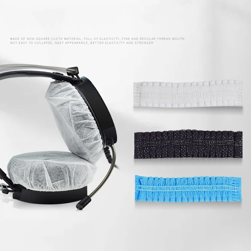 20Pcs/Bag Disposable Headphone Cover Nonwoven Earmuff Cushion 5-10.5CM Headset Disposable Headphone Ear Covers