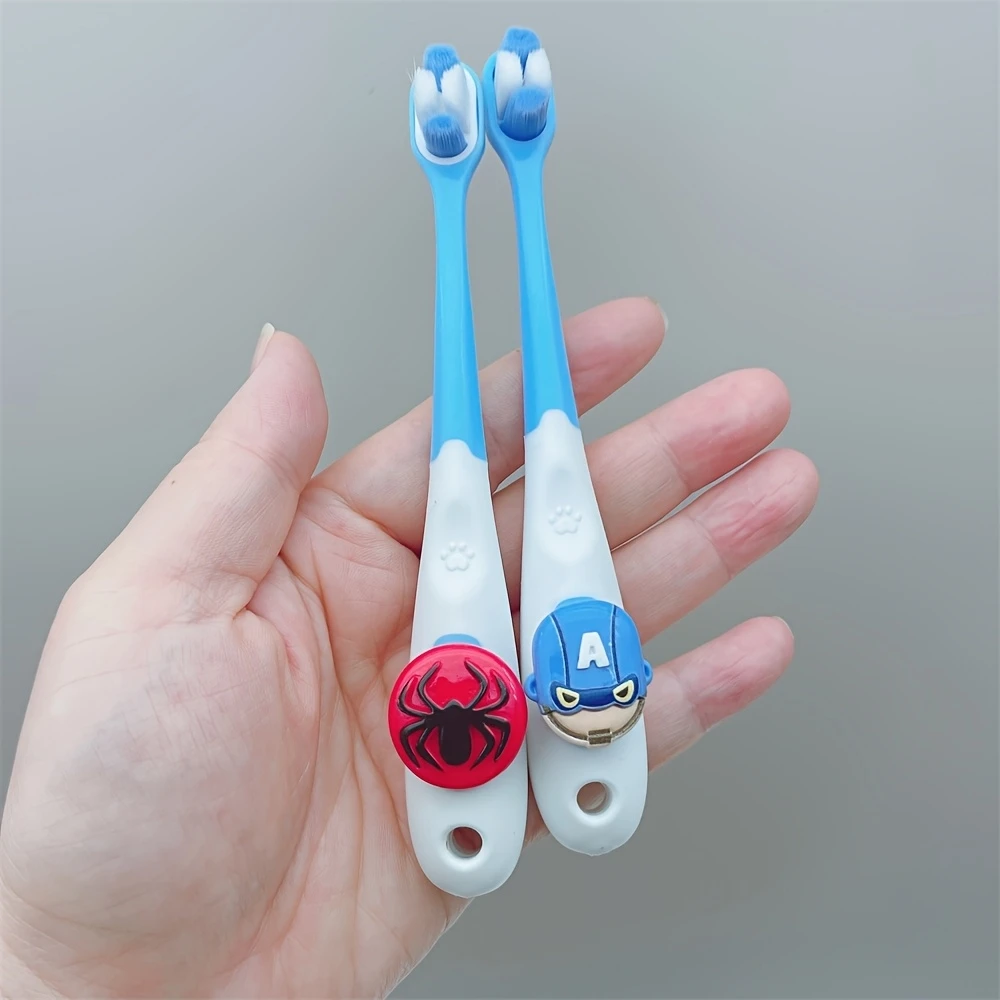 سبايدرمان أنيمي فرشاة أسنان الطفل لطيف الكرتون فرشاة الأسنان سبايدرمان تنظيف فرشاة أسنان الطفل لينة منتجات العناية بالفم الشعر