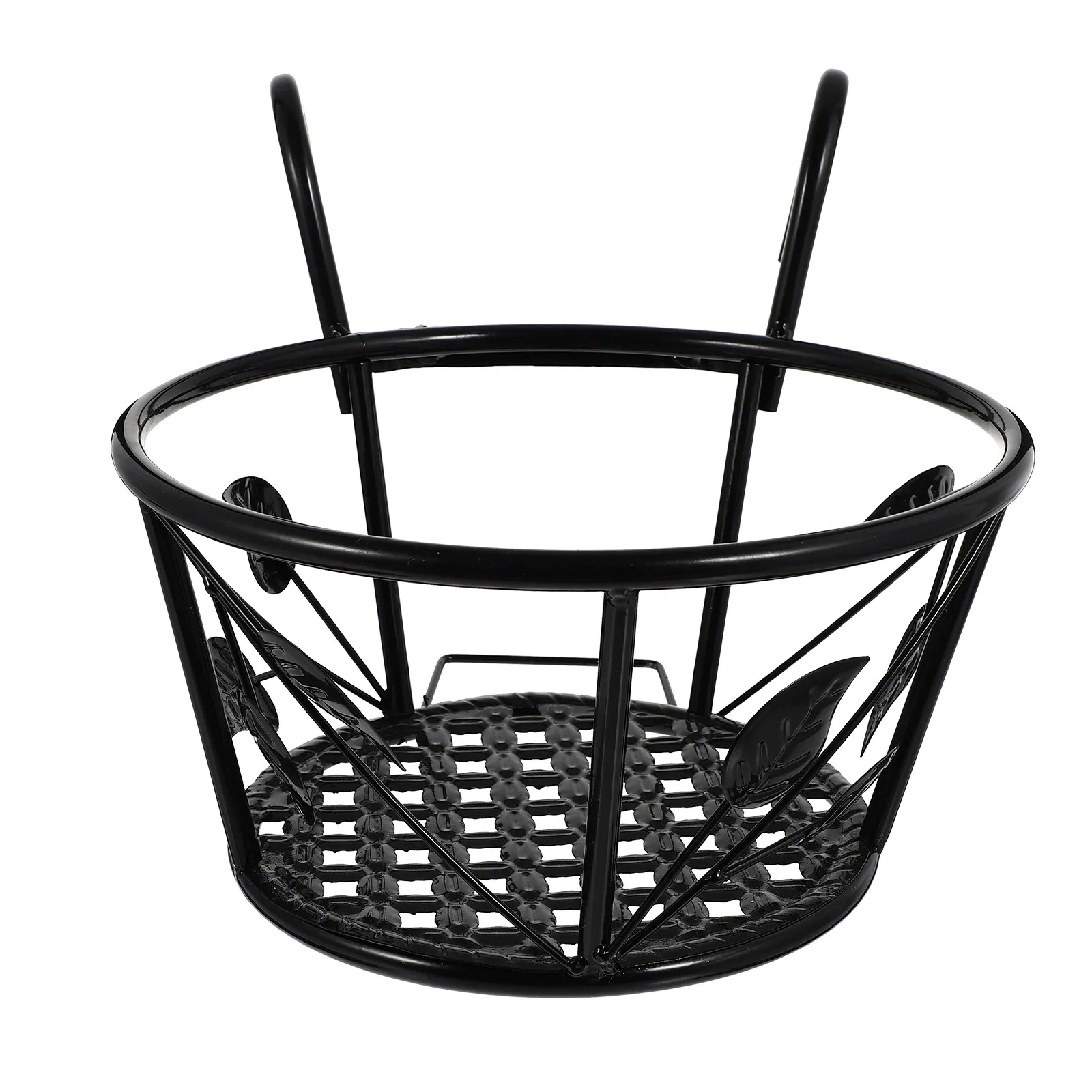 1Pcs Iron Plant Pot Holder Flowerpot Hanging Rack with Smooth Finish for Indoor Outdoor Vertical Space Saving Flower Shelf view 2