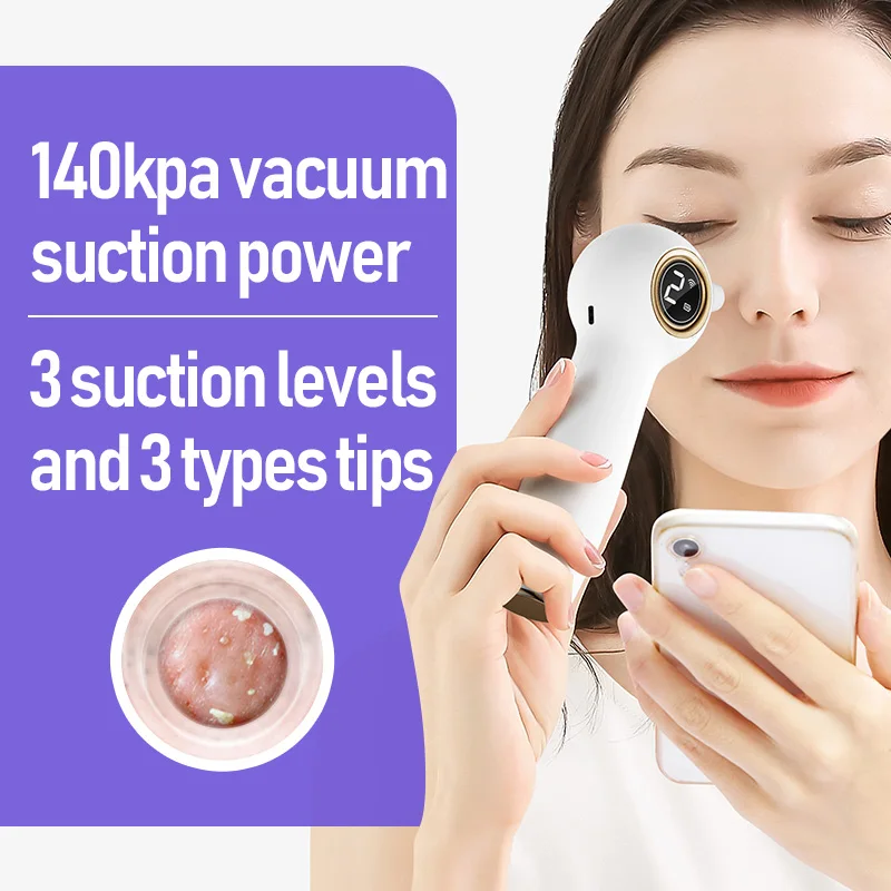 Visual Blackhead Meter Visualized Electric Blackhead Suction Meter Large Suction Pore Cleaner Acne Removal Magnifying Glass