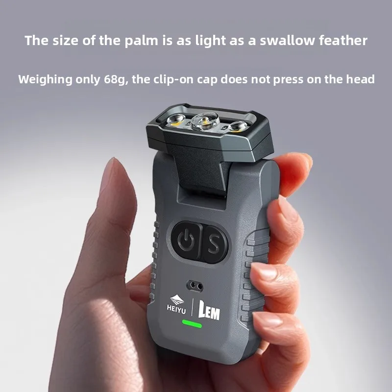 

SKYRAY SH68 EDC Sensor Headlamp - 1300mAh USB-C Rechargeable Powerful LED Headlight with Infrared Switch for Fishing