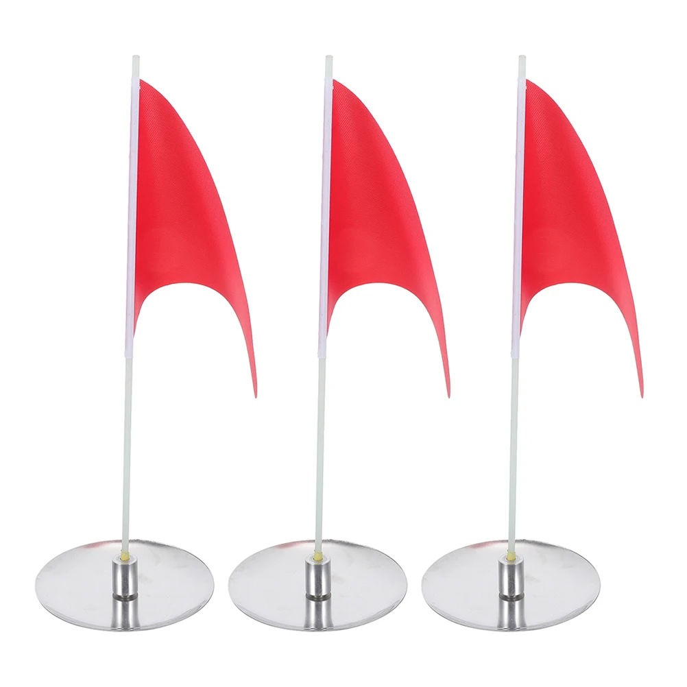 

3 Sets Golf Putting Hole Cup Flag Target Stainless Steel Green Cover for Indoor Practice Mini and