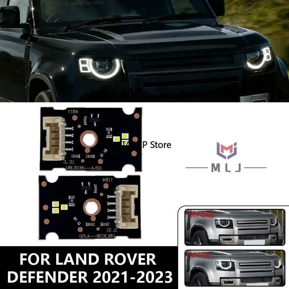 CML-G5M3 5120-1 For 2020-2022 Land Rover Defender White Lightsource Angel Eyes DRL Boards LED Headlight Daytime Running Light