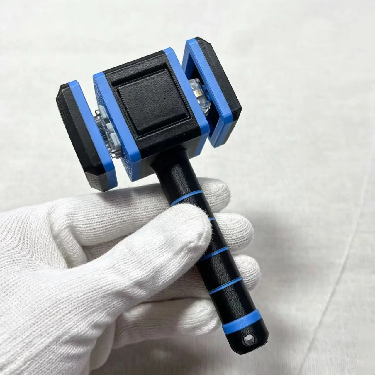 Outdoor Portable EDC Creative 3D Printing Hammer Finger Pressing Toy Keychain Tools