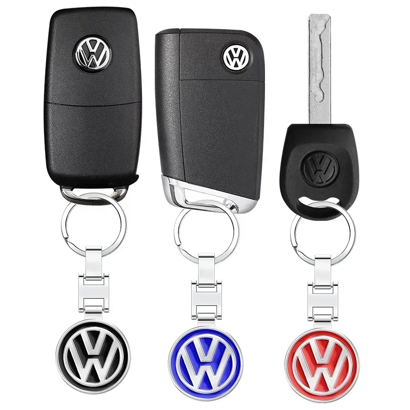 Car Key Chains Keyring Pendant Metal Keychain Holder Auto Accessories For Volkswagen Passat Polo Golf Beetle Bora Caddy Tiguan