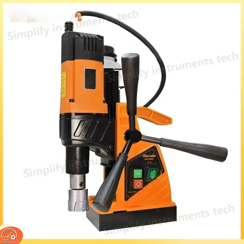 Mini Magnetic Drill Press 12-40mm Portable Table Drilling HSS Annular Cutter Core Drill Bit Metal Woodworking Power