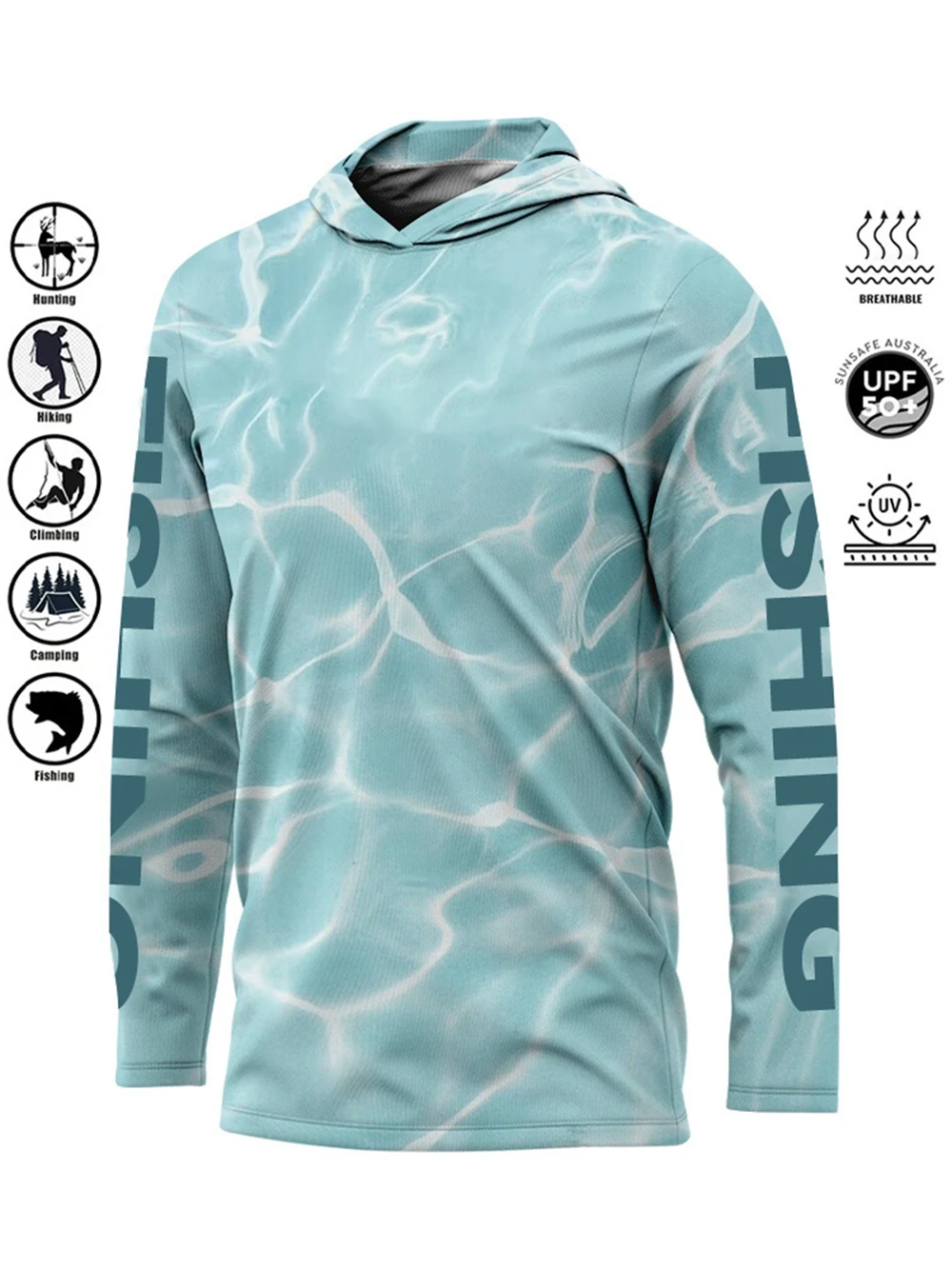 Рыболовная рубашка MALFC Hood, – обзор и цена Fishing Shirt Uv Protection