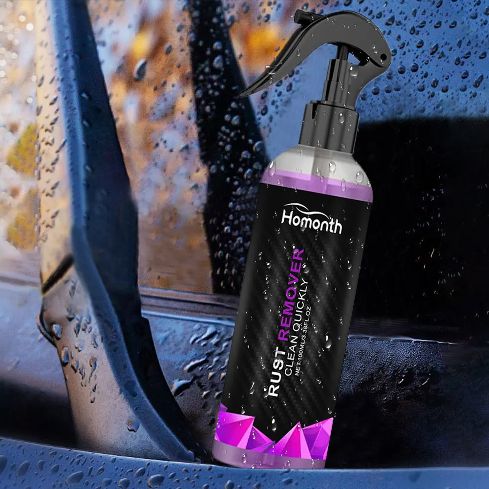 100ml Rust Inhibitor Derusting Spray Car Rust Removal Spray Auto Rim Dust Cleaner Car Wheel Hub Rust Remover Car Accessories