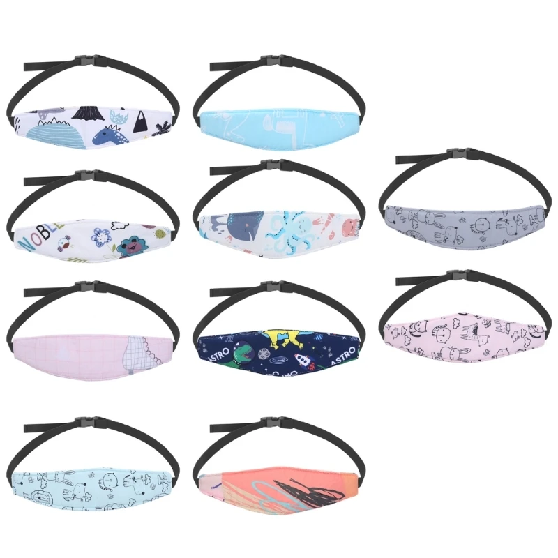 Car Head Support for Kids Toddler Baby Carseat Neck Support Sleep Headrest Head Strap Child Cartoon Eyeshade