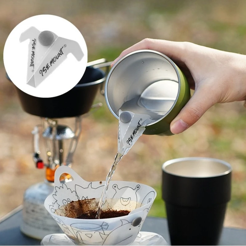 Portable Outdoor Camping Bowl Drain Spout PP Versatile Hand Drip Coffee Guide Nozzle Extended Mouth Easy To Install Camping Tool