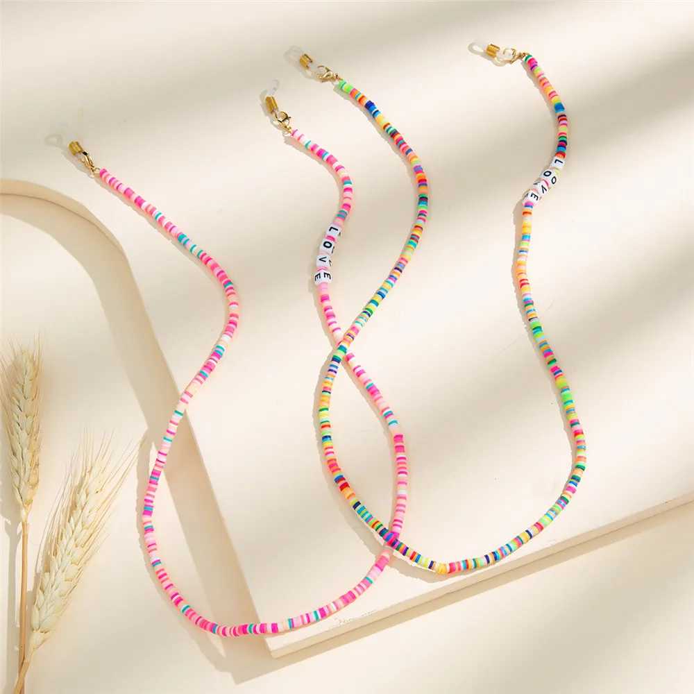 Fashion Colorful Beads Eyeglasses Chain 