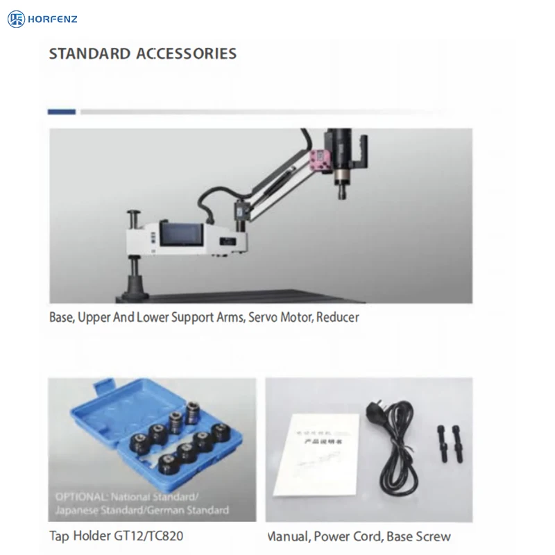 M3 M10 Customized Electric Threading and Tapping Machine Automatic Servo Motor Vertical Tapping Machine with PLC 220V Voltage