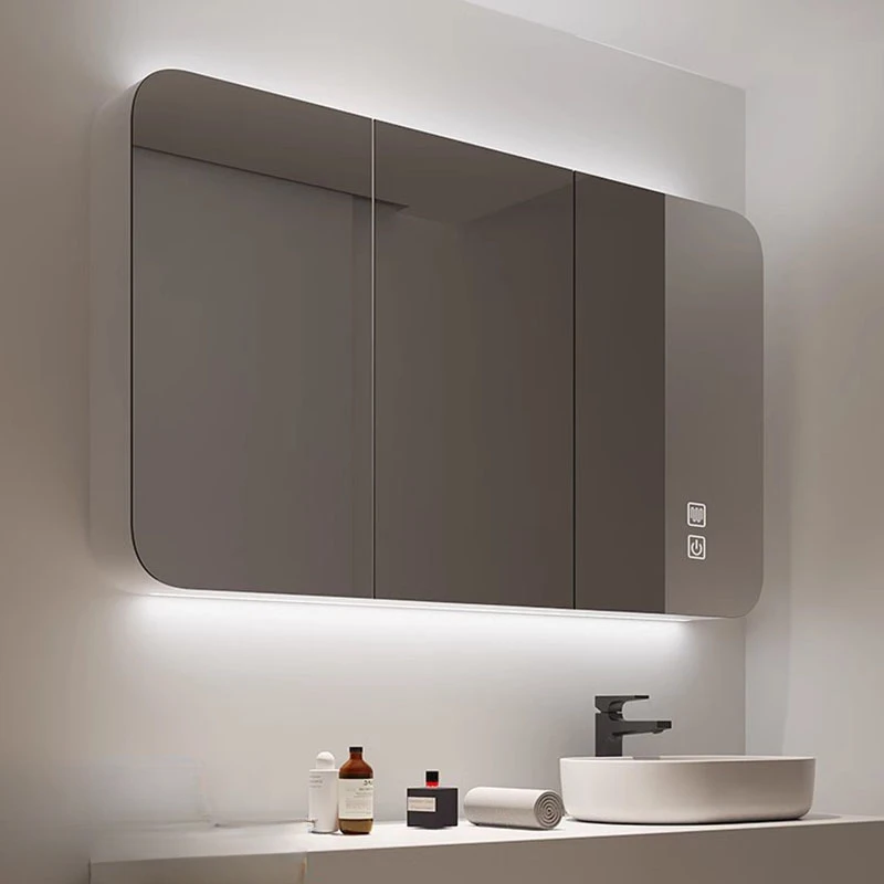 Smart Organizer Mirror Cabinets Luxury Light Rectangle Large Modern Vanity Mirror Cabinet Shower Espejo De Bolsillo Furnitures