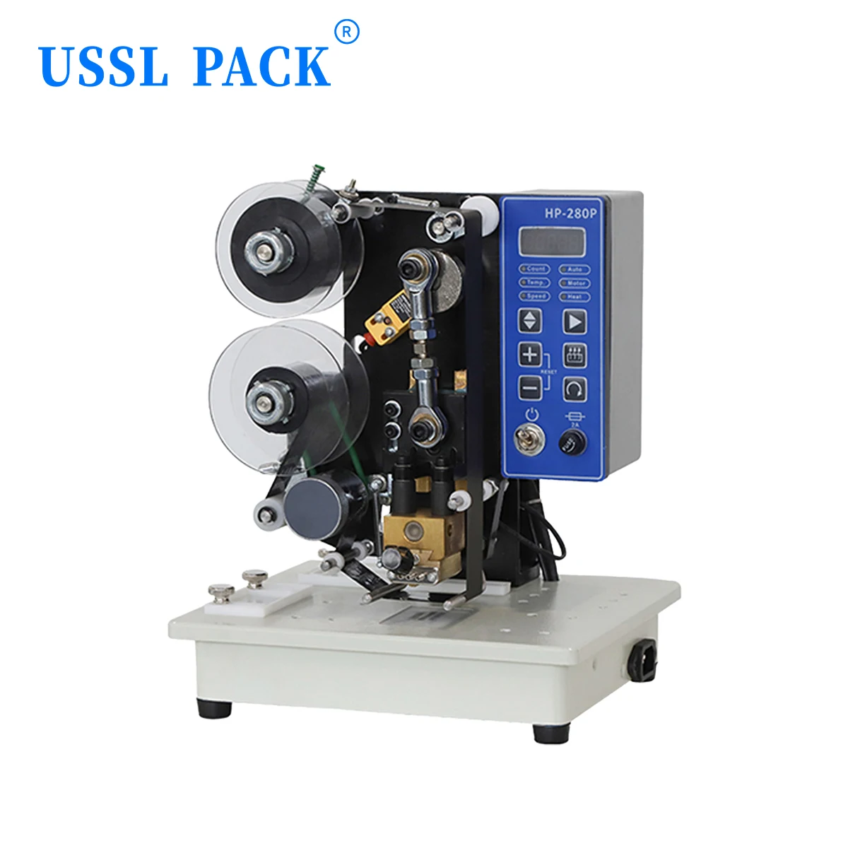 HP-280P Suitable for Paper and Plastic Packaging Bags Electric Ribbon Coding Machine Hot Stamp Date Coder