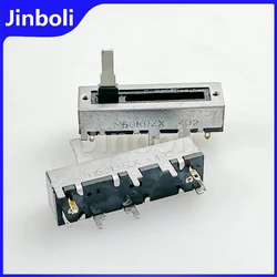1PCS 50mm 4Pins Single Straight Slide Potentiometer A50K Mixer fader, Handle Length 20mm