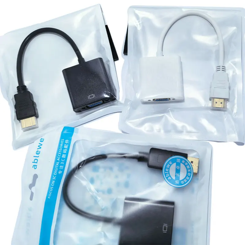 HD 1080P DP/HDMI-compatible to VGA Adapter Digital Analog HDMI-compatible Male To Famale VGA Cable Converter