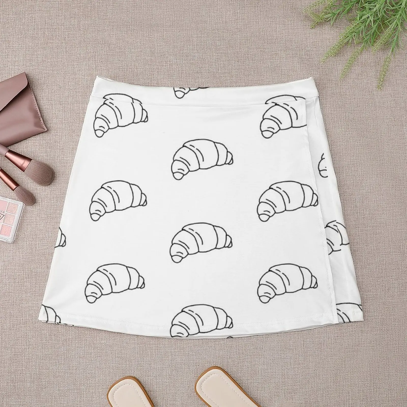 Koleksi Croissant Rok Mini Rok Wanita Pendek Rok Seksi Pakaian Wanita