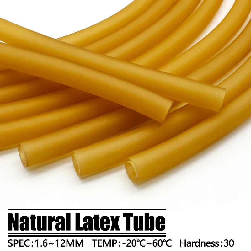 

Трубка из натурального каучука для рогатки DIY, 1-10 м, морозостойкая, высокопрочная, 1636/2050/3070/4060, эластичная, для хирургических и медицинских целей