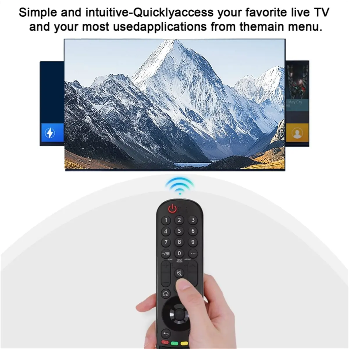 A69ZBG! MR21GA Remote Control for Smart TV Remote Control Replacement with Voice for AKB76036509 43NANO75
