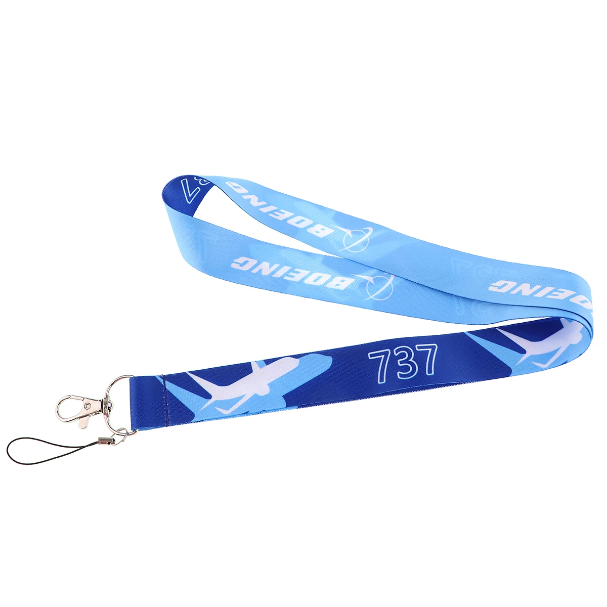 Airplane Creative Space Lanyard Card Holder Pilot Hanging Neck Phone Lanyard Badge Subway Access Card Holder Accessories