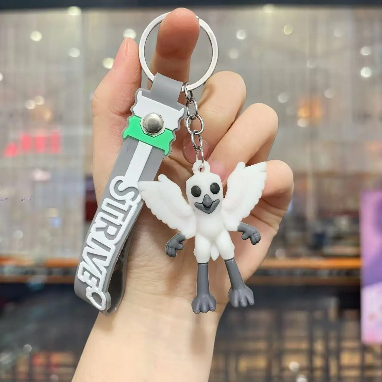 숲속의 99일 키체인 어린이 귀여운 게임 펜던트 신형 학교 가방 자동차 키링 장식 어린이 클래식 장난감 선물