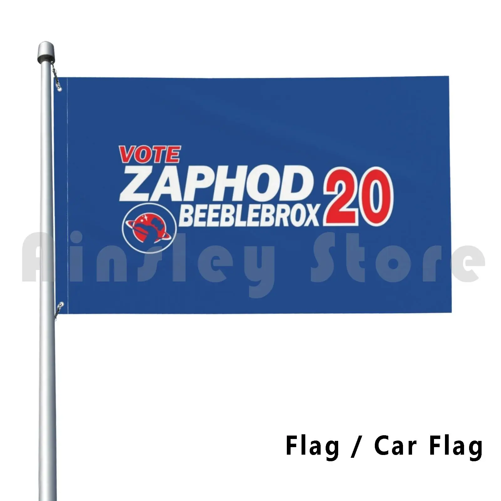 Zaphod Beeblebrox 2021 Flag Car Flag Printing Custom Election 42 Douglas Adams Hitchhikers Guide To The Galaxy