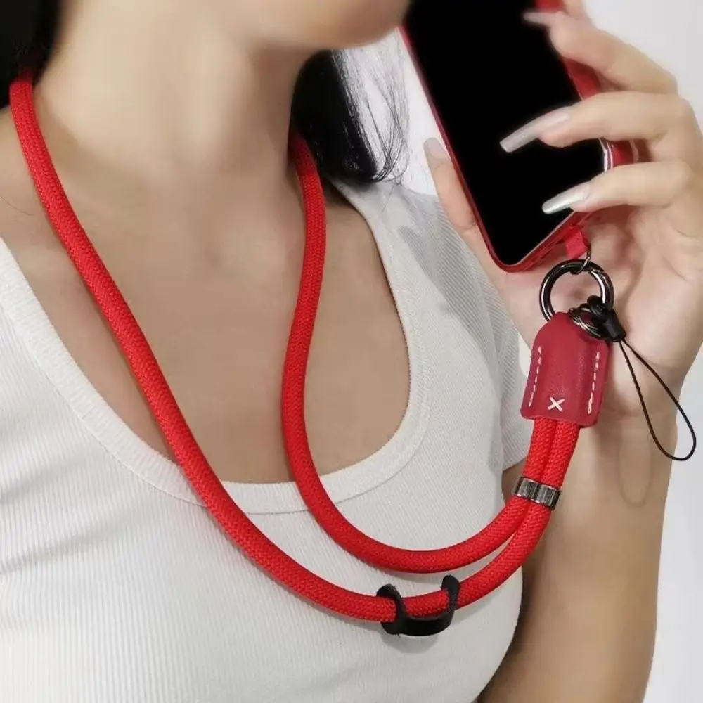 

Регулируемый ремешок для телефона на шею, съемный, через плечо, с длинной металлической пряжкой, цепочка для мобильного телефона
