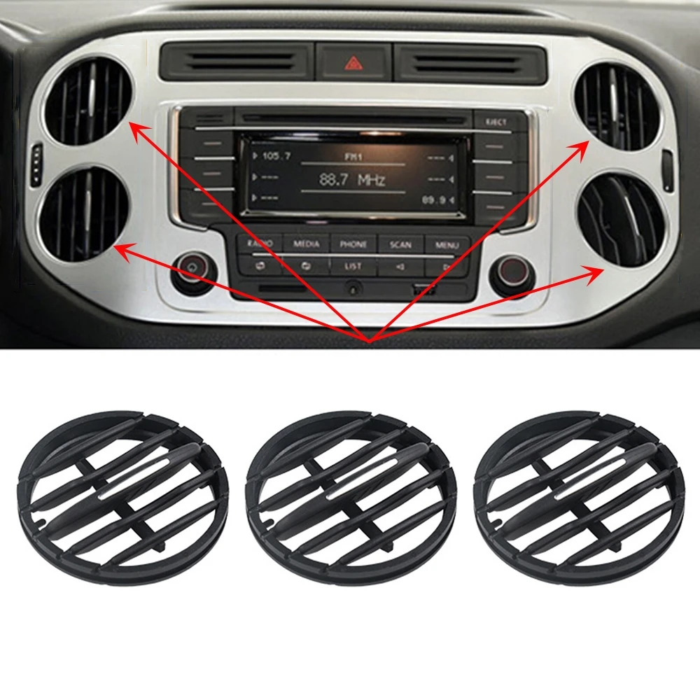 For Volkswagen Tiguan 2010-2017 Air Conditioner Instrument Panel Outlet Tuyere Folding Fitting Car Dash Desk Air Vent Accessorie