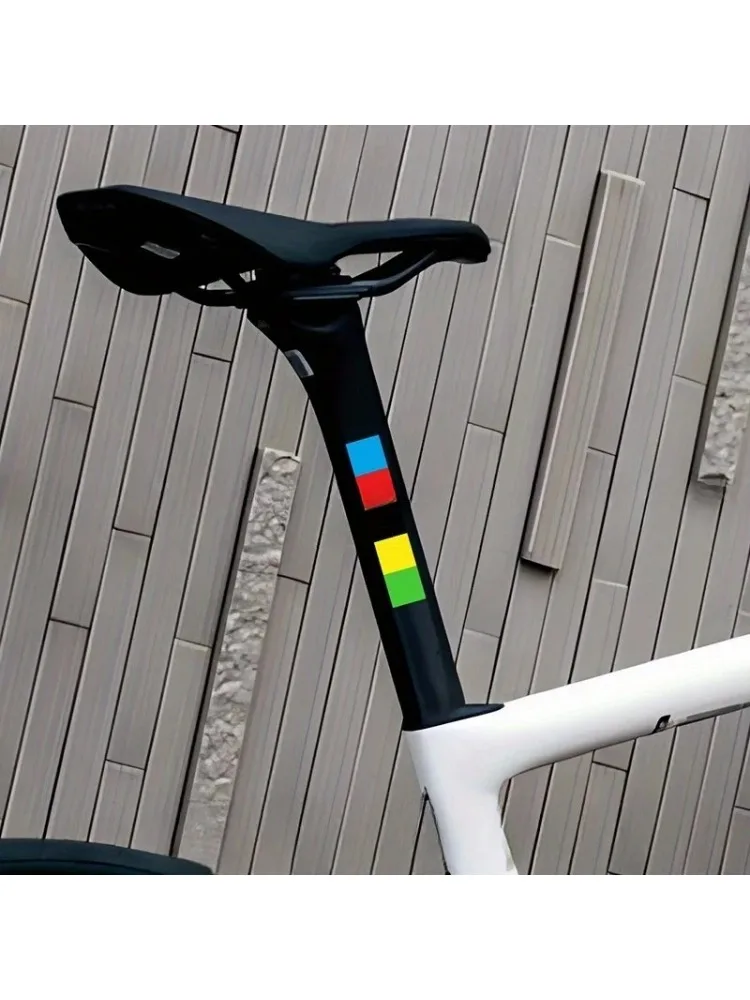AliExpress NONE 2-Piece UCI Champion Rainbow Sticker - Waterproof and Durable Vinyl Bike Frame, Front Fork, Upper Tube and Handlebar Sticker