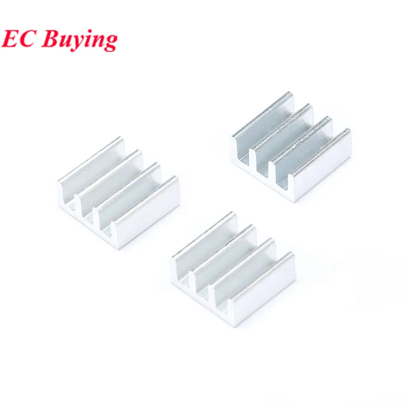 50Pcs/5pcs 11*11*5.5mm Heatsink Cooler Cooling Fin Radiator Aluminum 11x11x5.5mm Heat Sink for Chip LED Power IC Transistor PCB